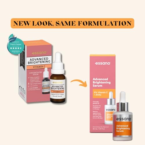 Essano Advanced Brightening Vitamin C Concentrated Serum - Helps Brighten Uneven Skin Tones - Made in New Zealand